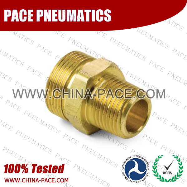 Male Straight Body, Air Brake DOT Compression Fittings For Rubber Hose, DOT Air brake Hose ends,  D.O.T. AIR BRAKE REUSABLE FITTINGS, DOT Brass Fittings, Air Brake Fittings for Rubber Tubing, Pneumatic Fittings, Brass Air Fittings
